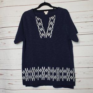 J. Crew Factory Embroidered Top